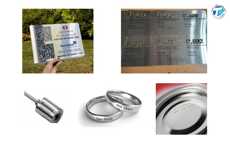 Một số ứng dụng của máy khắc laser kim loại